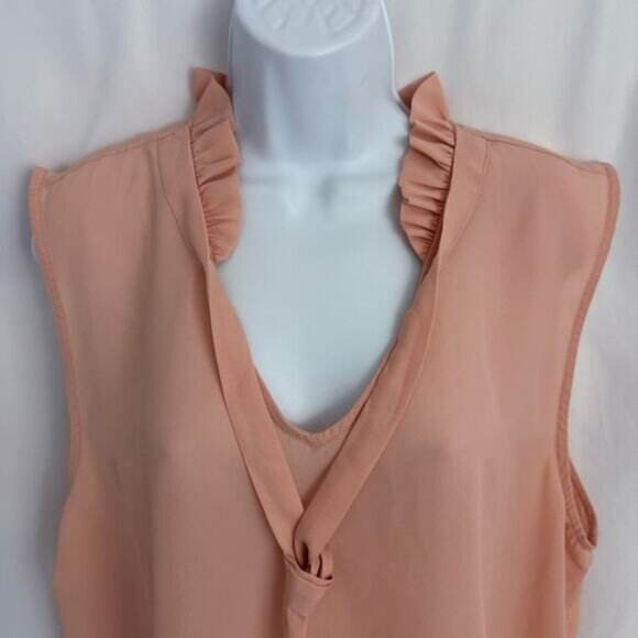 Elle Sleeveless Blouse Size X-Large - Picture 2 of 9